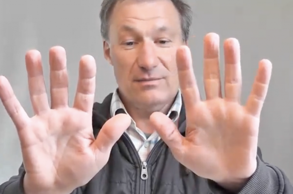 Finger betrachten